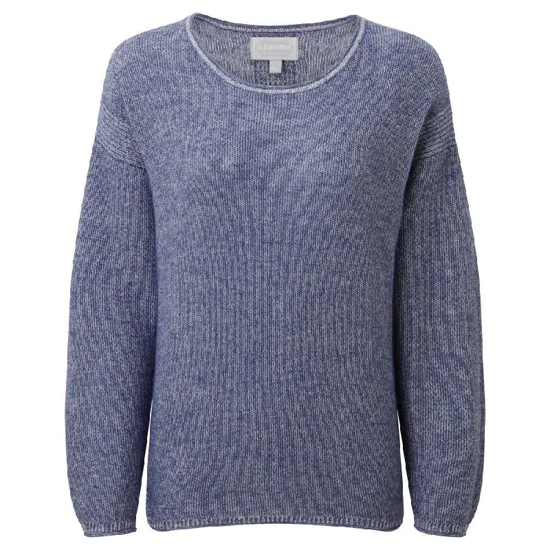 Schoffel Polzeath Alpaca Merino Ladies Jumper - French Navy Modern Contemporary Chic Schoffel Polzeath Alpaca Merino Ladies Jumper - French Navy Modern Contemporary Chic