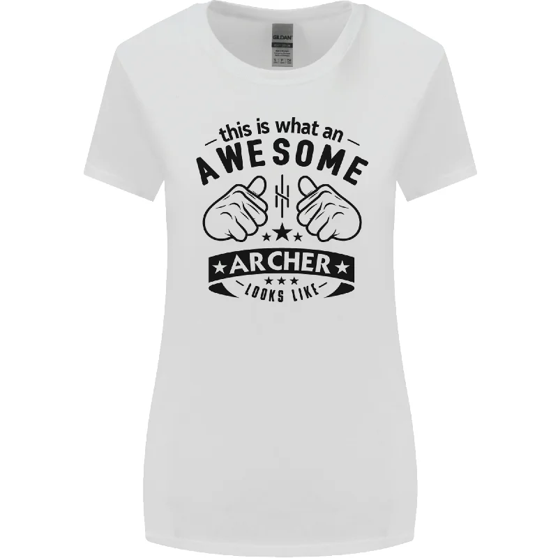 An Awesome Archer Looks Like Archery Womens Wider Cut T-Shirt Fitted T-Shirt Seamless Stretchy An Awesome Archer Looks Like Archery Womens Wider Cut T-Shirt Fitted T-Shirt Seamless Stretchy