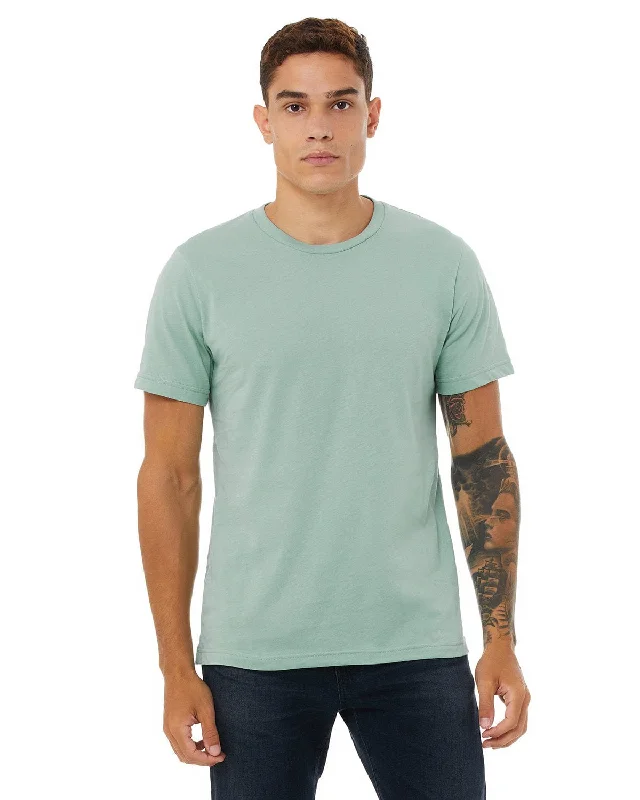 Bella+Canvas Unisex T-Shirt | Dusty Blue Denim Fabric Leather Fabric Suede Fabric