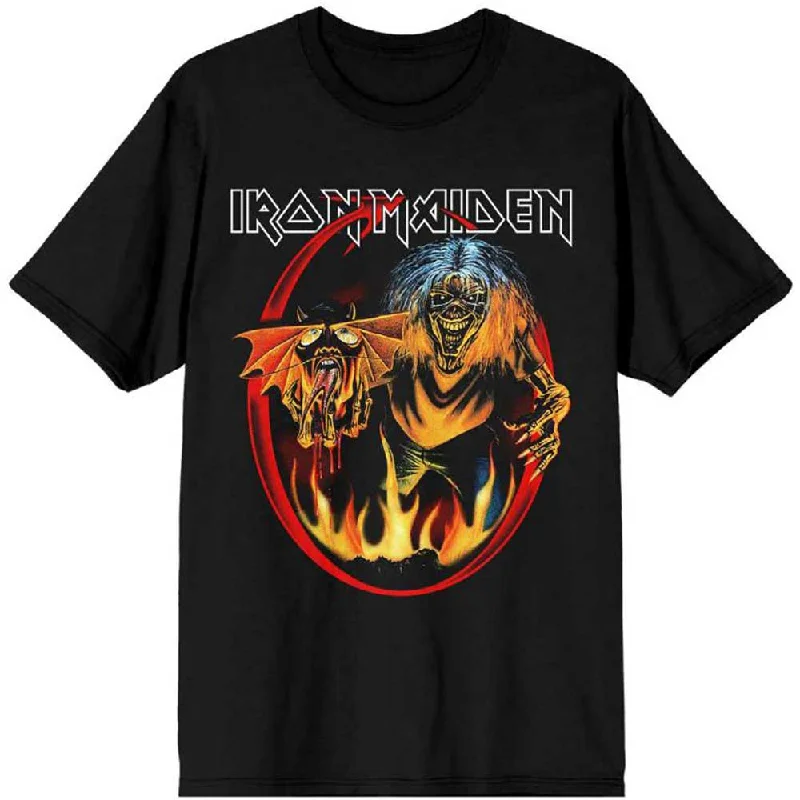 Iron Maiden | Official Band T-Shirt | Number of the Beast Devil Tail Modern Contemporary Chic Iron Maiden | Official Band T-Shirt | Number of the Beast Devil Tail Modern Contemporary Chic