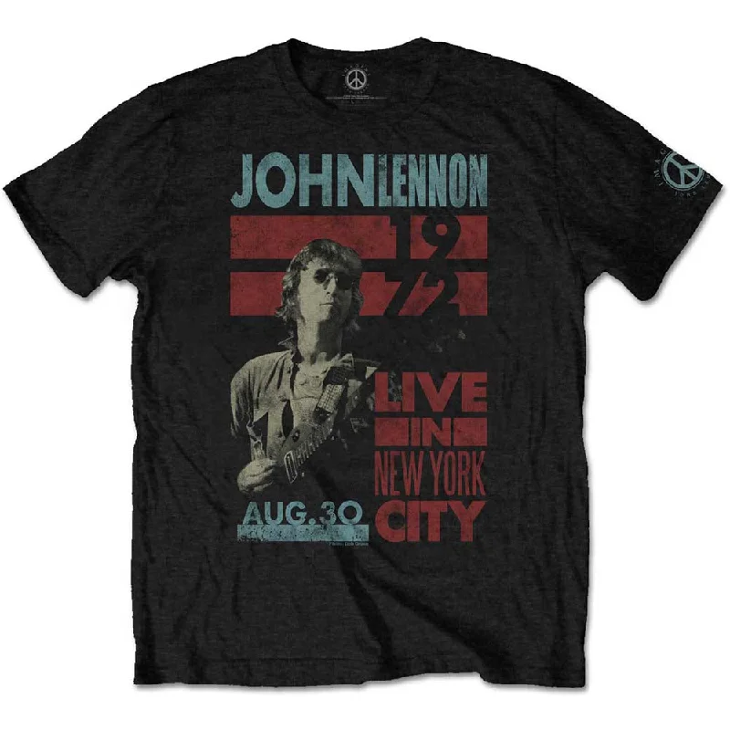 John Lennon | Official Band T-Shirt | Live in NYC Terry Blend Velvet Blend Canvas Blend
