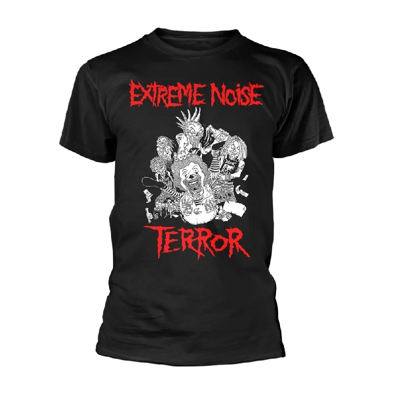 Extreme Noise Terror Unisex T-shirt: In It For Life (Variant) (back print) Rayon Fabric Velvet Fabric Corduroy Fabric Extreme Noise Terror Unisex T-shirt: In It For Life (Variant) (back print) Rayon Fabric Velvet Fabric Corduroy Fabric