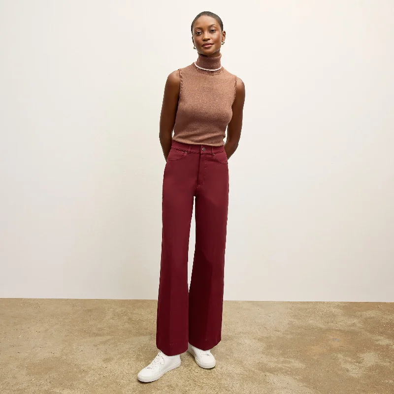 Milo Wide-Leg Jean - Eco Better Than Denim :: Berry Jam Chic Dark-Wash Skinny Jeans