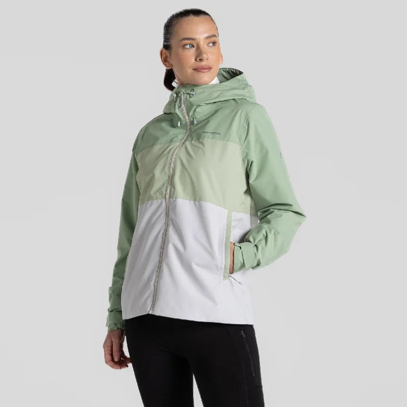 Craghoppers Ladies Kora Waterproof Breathable Wind Resistant Jacket-GREEN Ribbed Jacket Pleated Jacket Ruffled Jacket Craghoppers Ladies Kora Waterproof Breathable Wind Resistant Jacket-GREEN Ribbed Jacket Pleated Jacket Ruffled Jacket