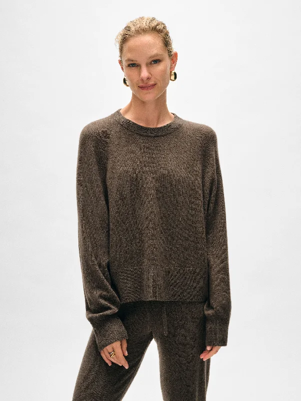 Cashmere Easy Sweatshirt Zip Hoodie Drawstring Kangaroo Pocket