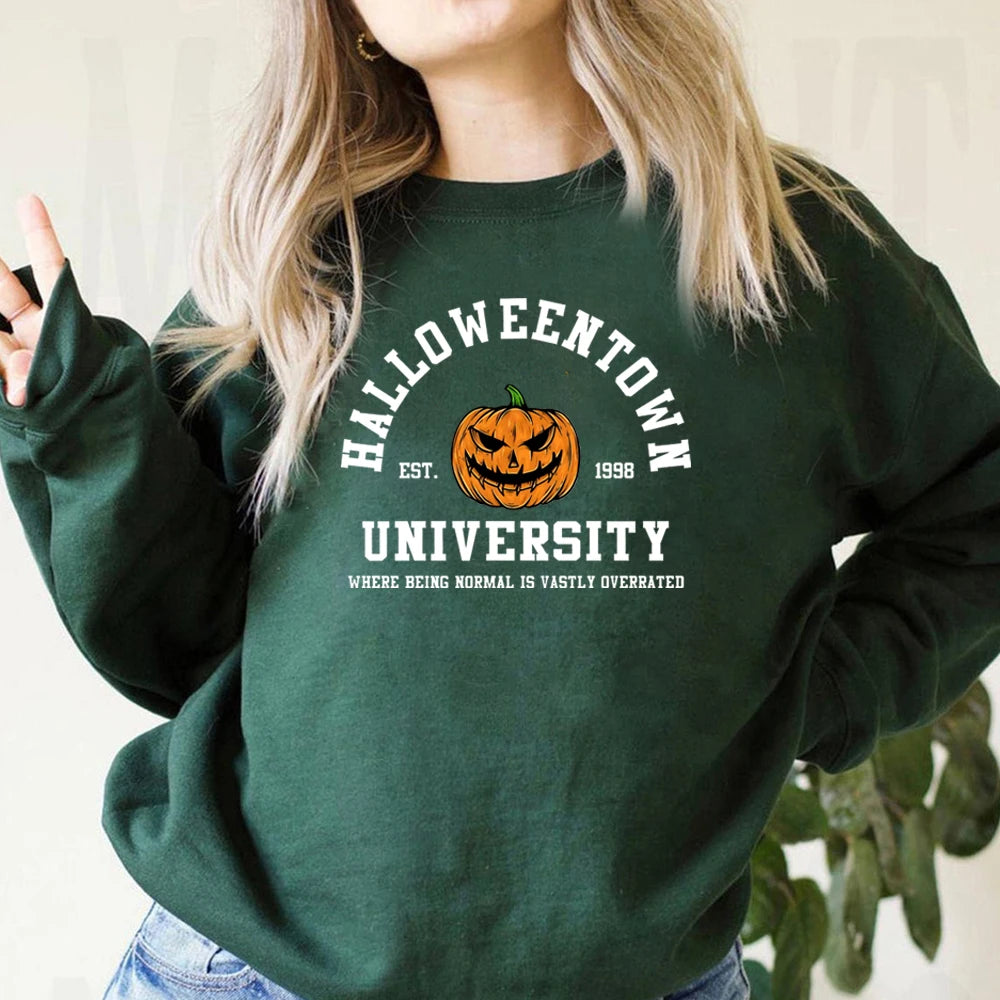 Vintage Sweatshirt, Pumpkin Hoodie, Pullover Hoodie with Metallic Shiny Futuristic