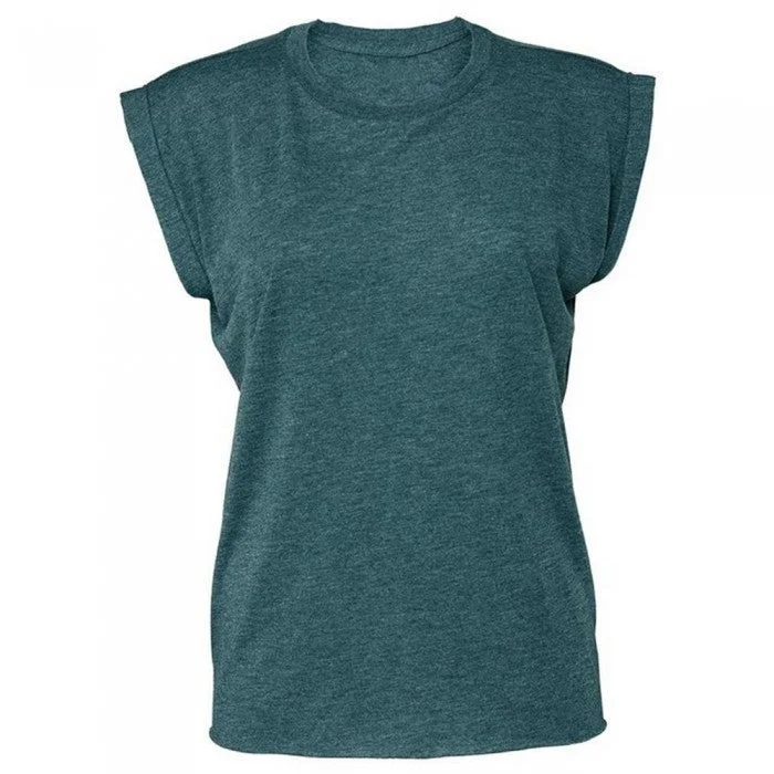 Bella + Canvas Womens/Ladies Roll Sleeve T-Shirt Nylon Fabric Polyester Fabric Spandex Fabric Bella + Canvas Womens/Ladies Roll Sleeve T-Shirt Nylon Fabric Polyester Fabric Spandex Fabric