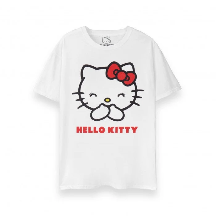 Hello Kitty Womens/Ladies Classic Short-Sleeved T-Shirt Satin Fabric Silk Fabric Chiffon Fabric Hello Kitty Womens/Ladies Classic Short-Sleeved T-Shirt Satin Fabric Silk Fabric Chiffon Fabric