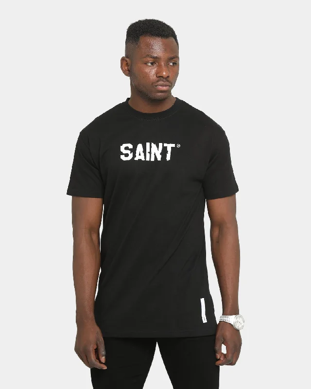 Saint Morta Bayside El Duplo Lafayette T-Shirt Black/White Thin T-Shirt Open Front Quick Dry Saint Morta Bayside El Duplo Lafayette T-Shirt Black/White Thin T-Shirt Open Front Quick Dry