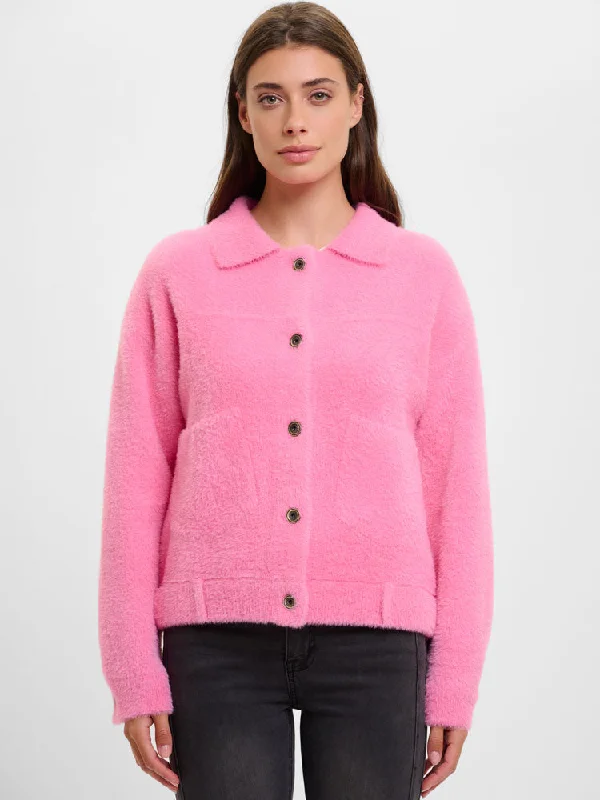 Rino & Pelle Bubbly Boxy Jacket Bright Pink Faux Fur Jacket Real Fur Jacket Shearling Jacket Rino & Pelle Bubbly Boxy Jacket Bright Pink Faux Fur Jacket Real Fur Jacket Shearling Jacket