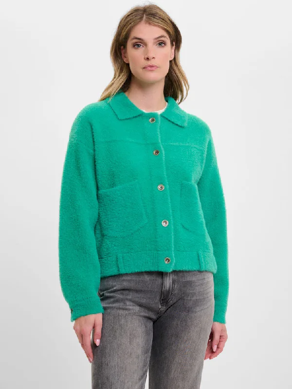 Rino & Pelle Bubbly Boxy Jacket Clover Green Wool Jacket Cashmere Jacket Tweed Jacket Rino & Pelle Bubbly Boxy Jacket Clover Green Wool Jacket Cashmere Jacket Tweed Jacket