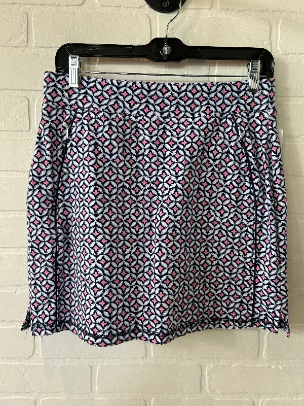 Blue & White Skort Talbots, Size 8 wool skirt sturdy