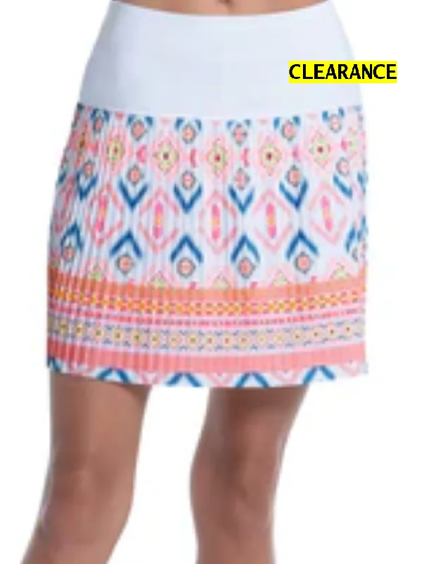Lucky in Love Novelty Mojave Mood Pleated Skort 15.75" denim skirt fashionable