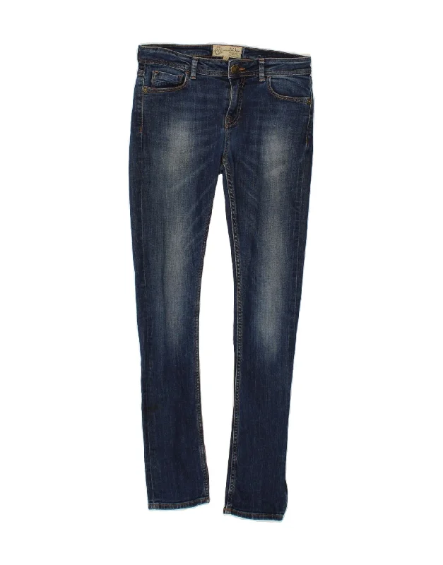 FAT FACE Womens Skinny Jeans UK 8 Small W27 L31 Blue Cotton Fashionable Raw Hemmed Jeans FAT FACE Womens Skinny Jeans UK 8 Small W27 L31 Blue Cotton Fashionable Raw Hemmed Jeans