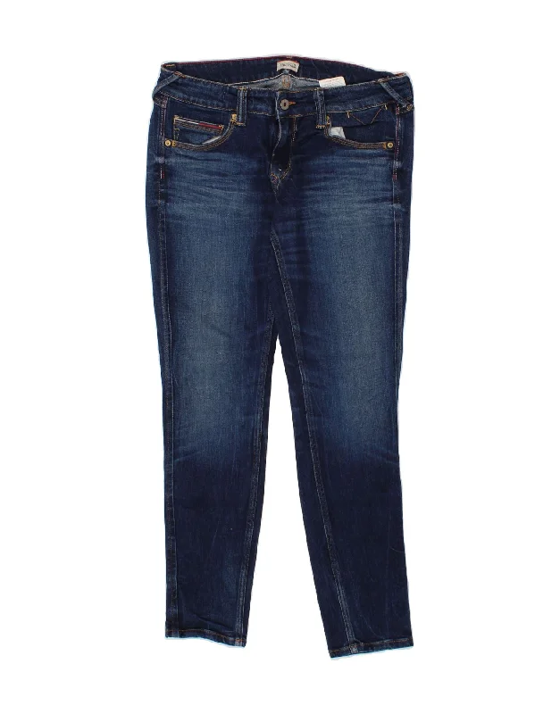 TOMMY HILFIGER Womens Skinny Jeans W31 L30 Navy Blue Cotton Comfortable Stretch Fit Jeans TOMMY HILFIGER Womens Skinny Jeans W31 L30 Navy Blue Cotton Comfortable Stretch Fit Jeans